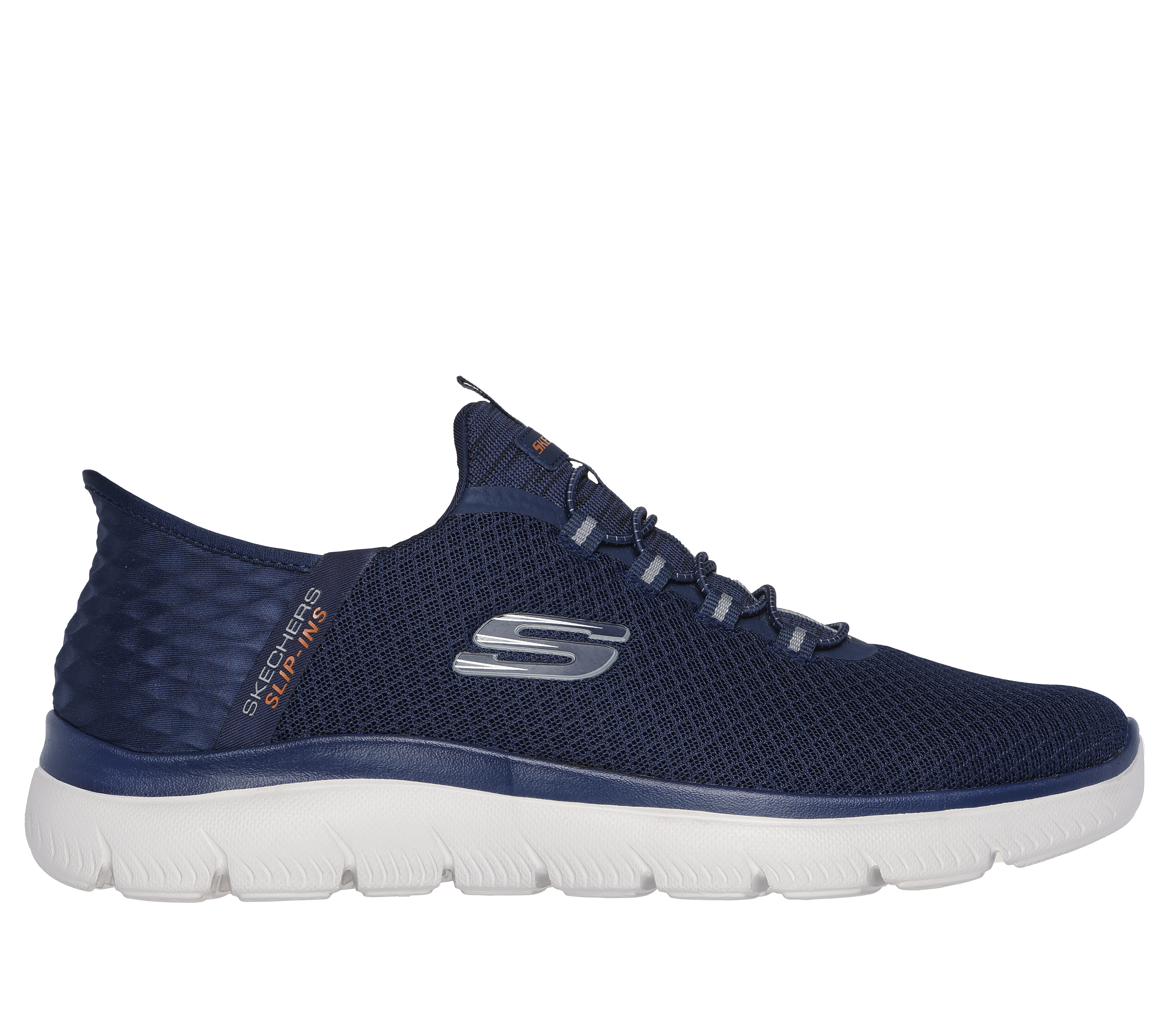 Skechers Slip-ins: Summits - High Range en Navy, talla 41, Vegan