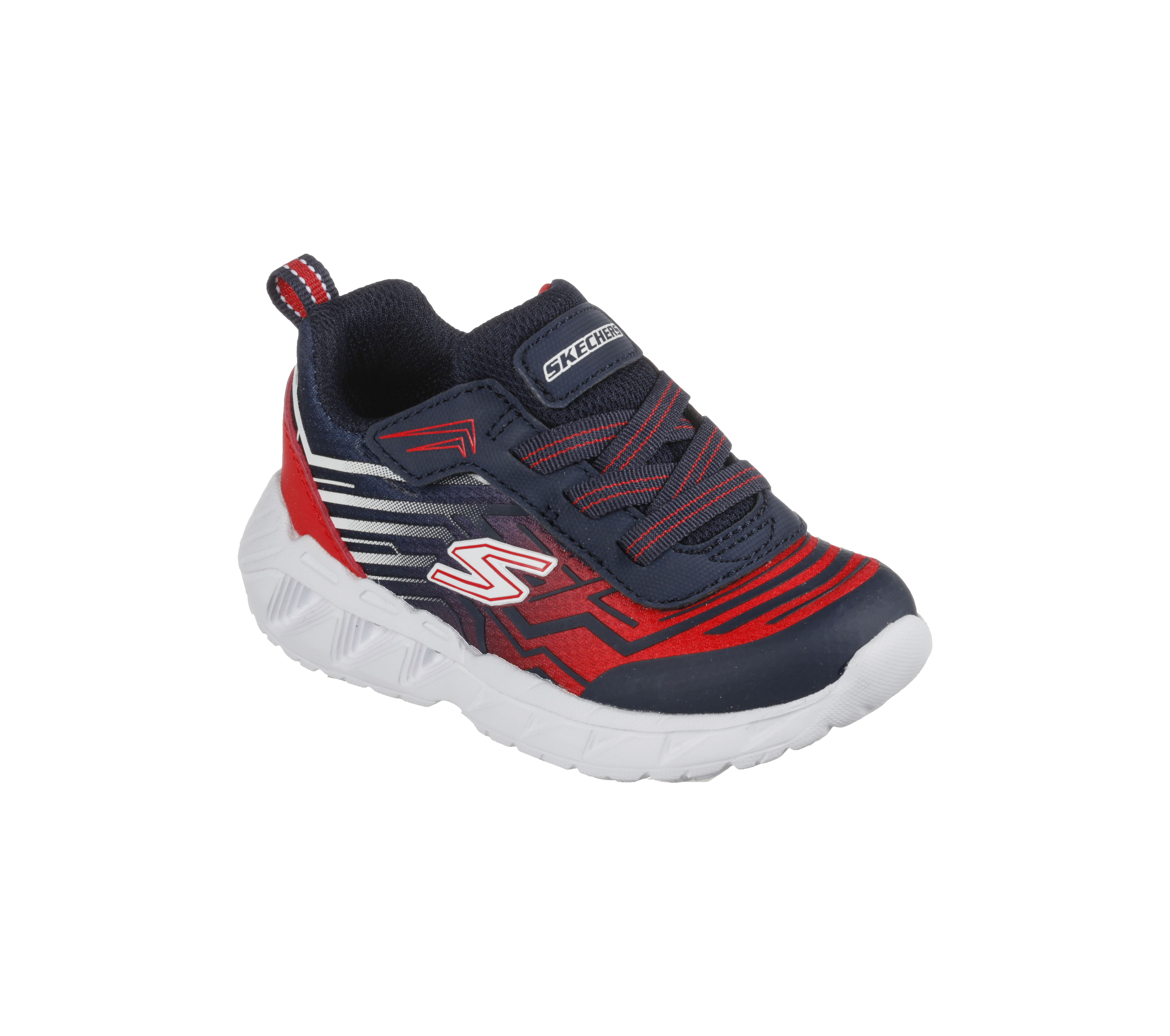 Skechers S-Lights: Magna-Lights - Maver en Navy/Rojo, talla 25