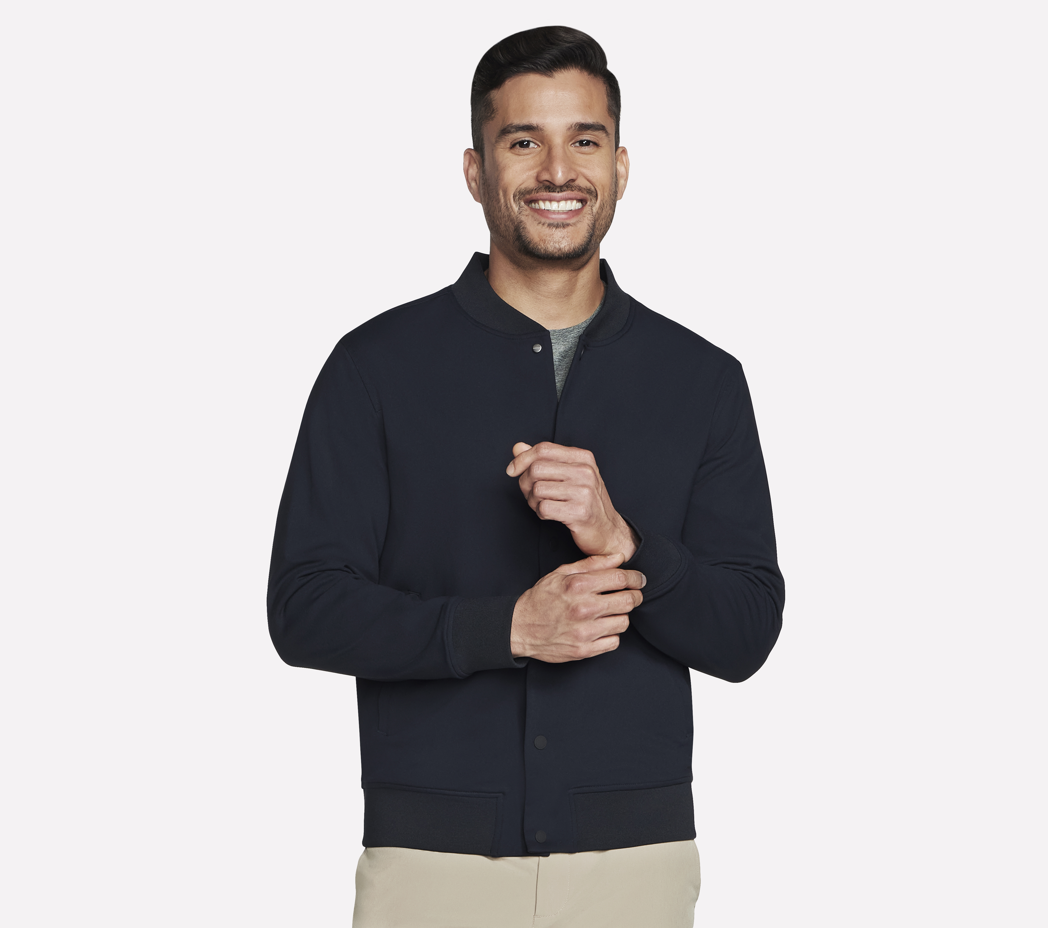 Skechers GO FLEX Bomber chaqueta en Negro, talla Media