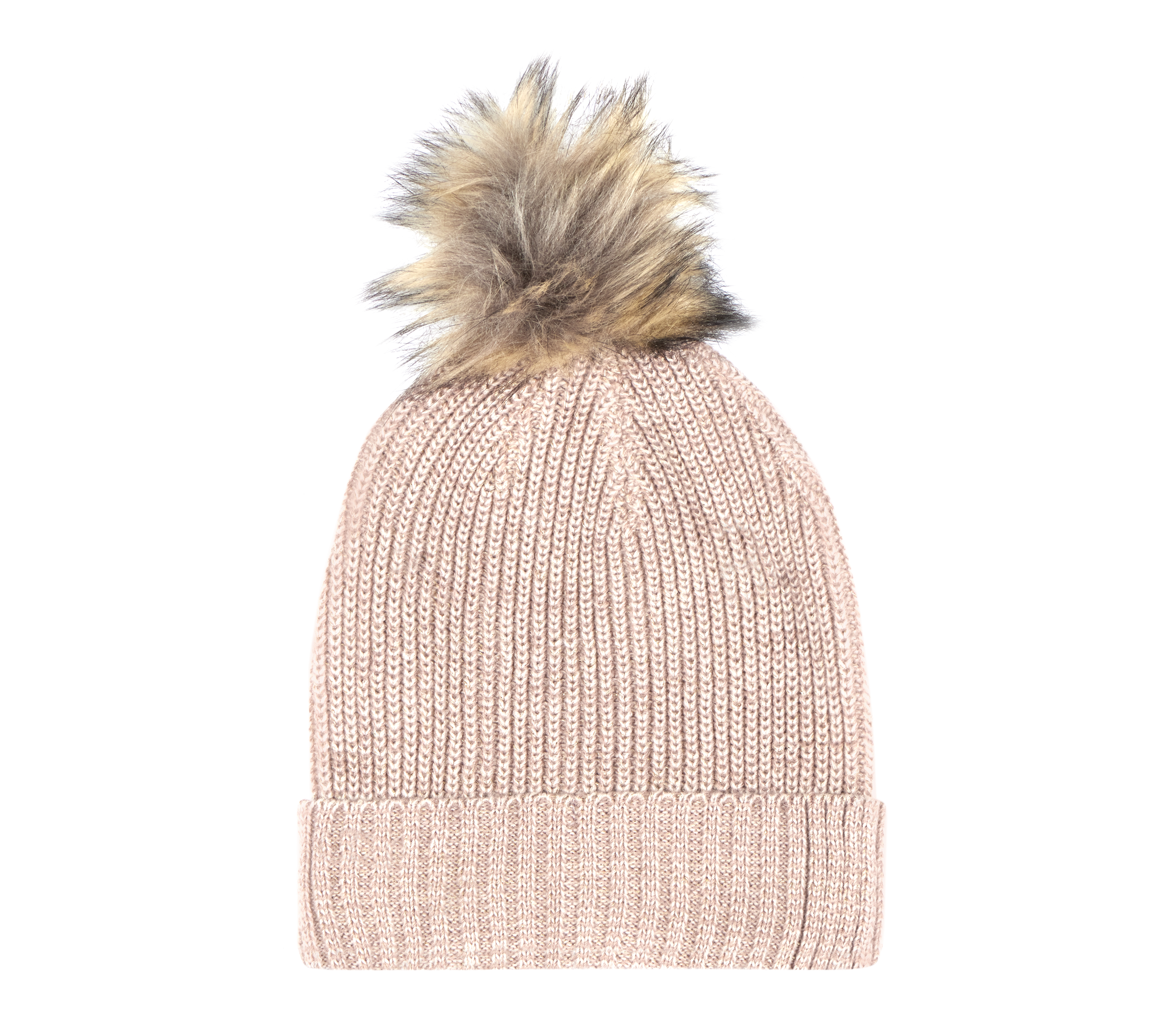 Skechers Marled Purl Beanie en Rosa