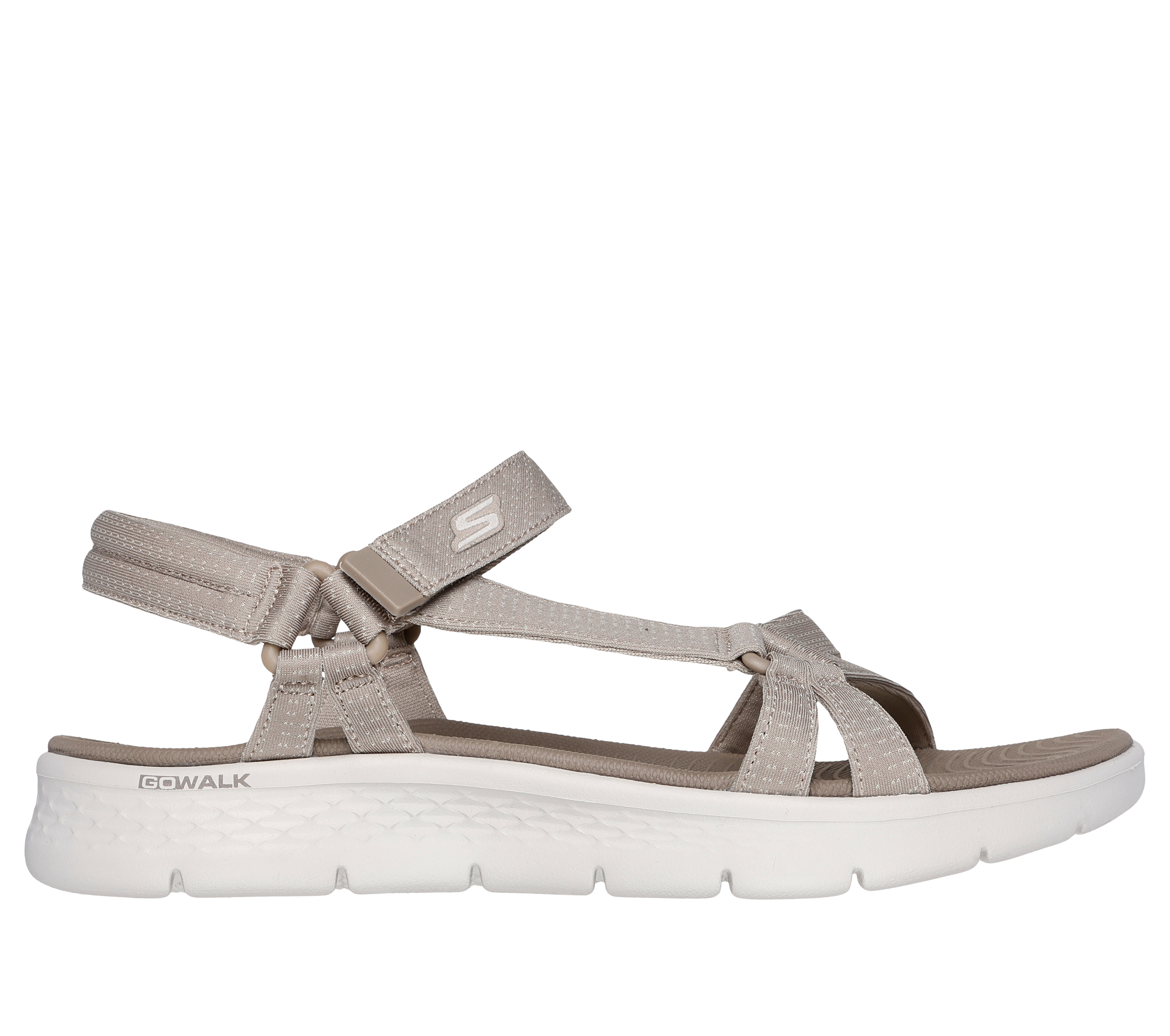 Skechers GO WALK Flex Sandal - Sublime en Taupe, talla 39, Vegan