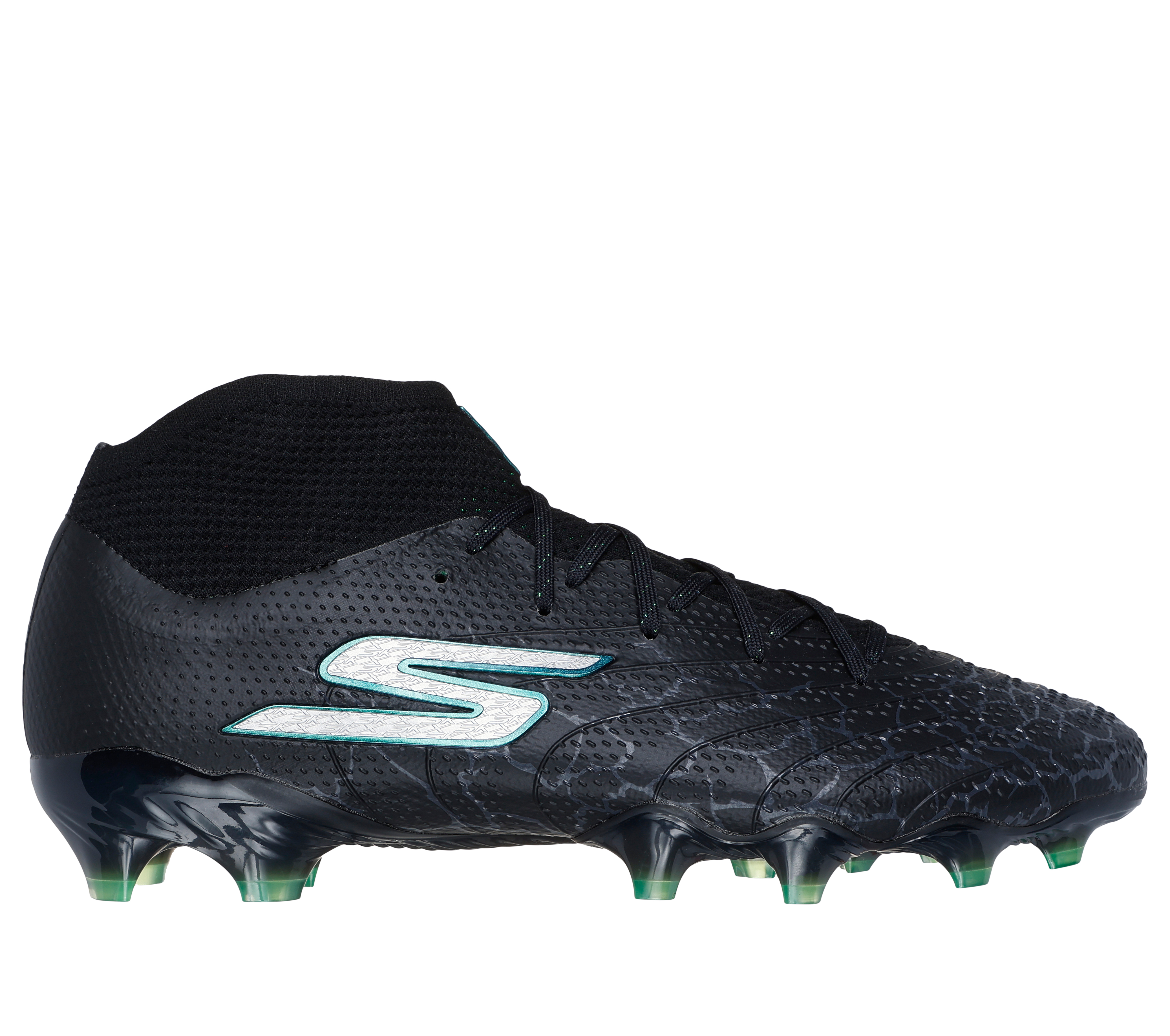 Skechers SKX_ 1.5 High Elite FG en Negro/Plata, talla 36