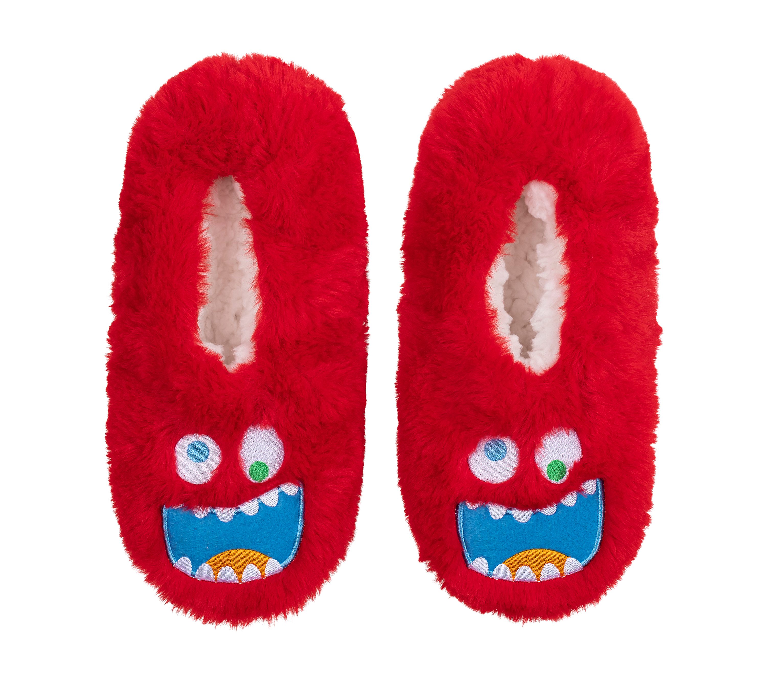 Skechers Monster Red pantufla medias o calcetines? - 1 Pack en Rojo, talla L/XL