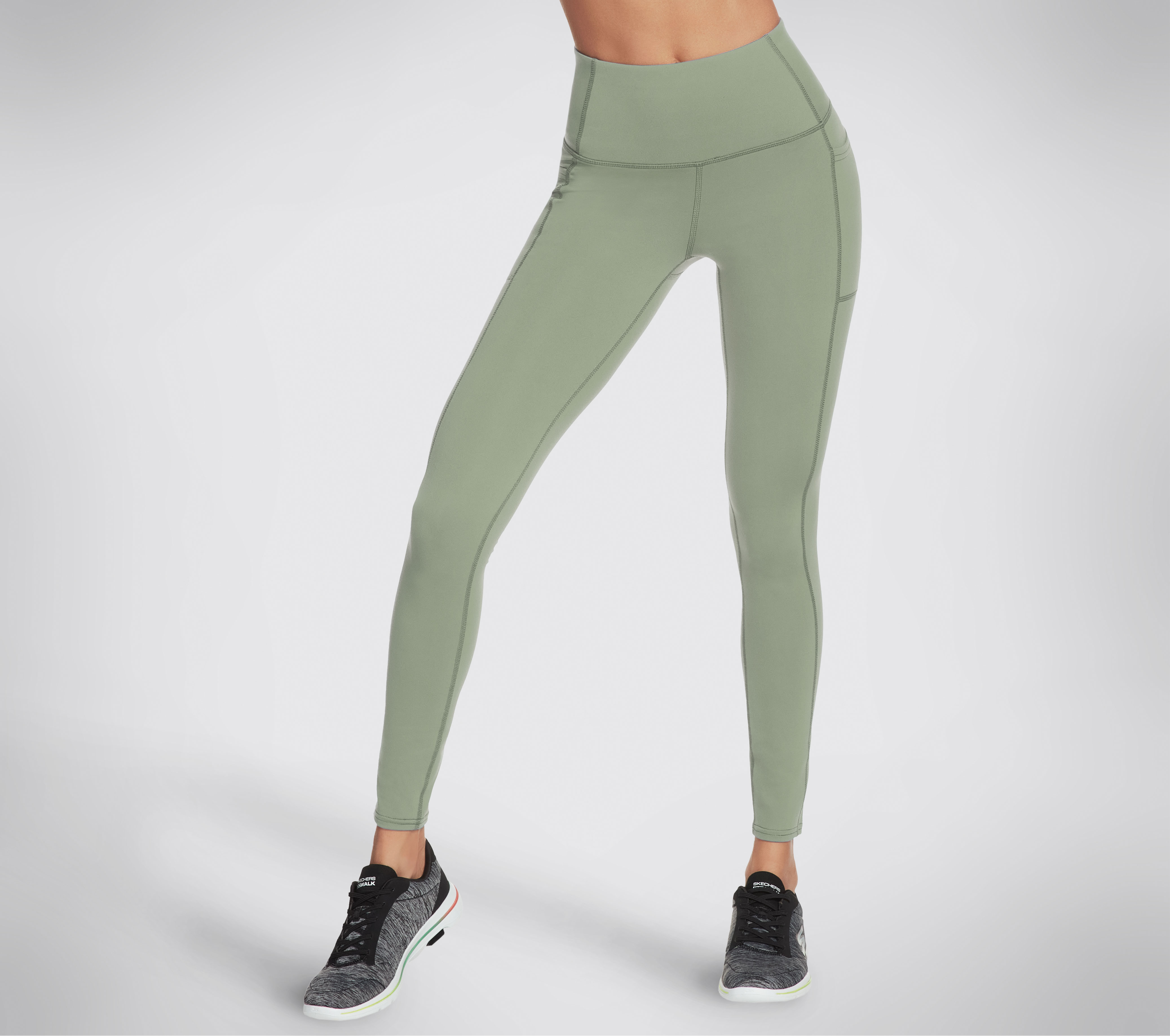 Skechers GO WALK High Waist Legging en Claro Verde, talla 2XL