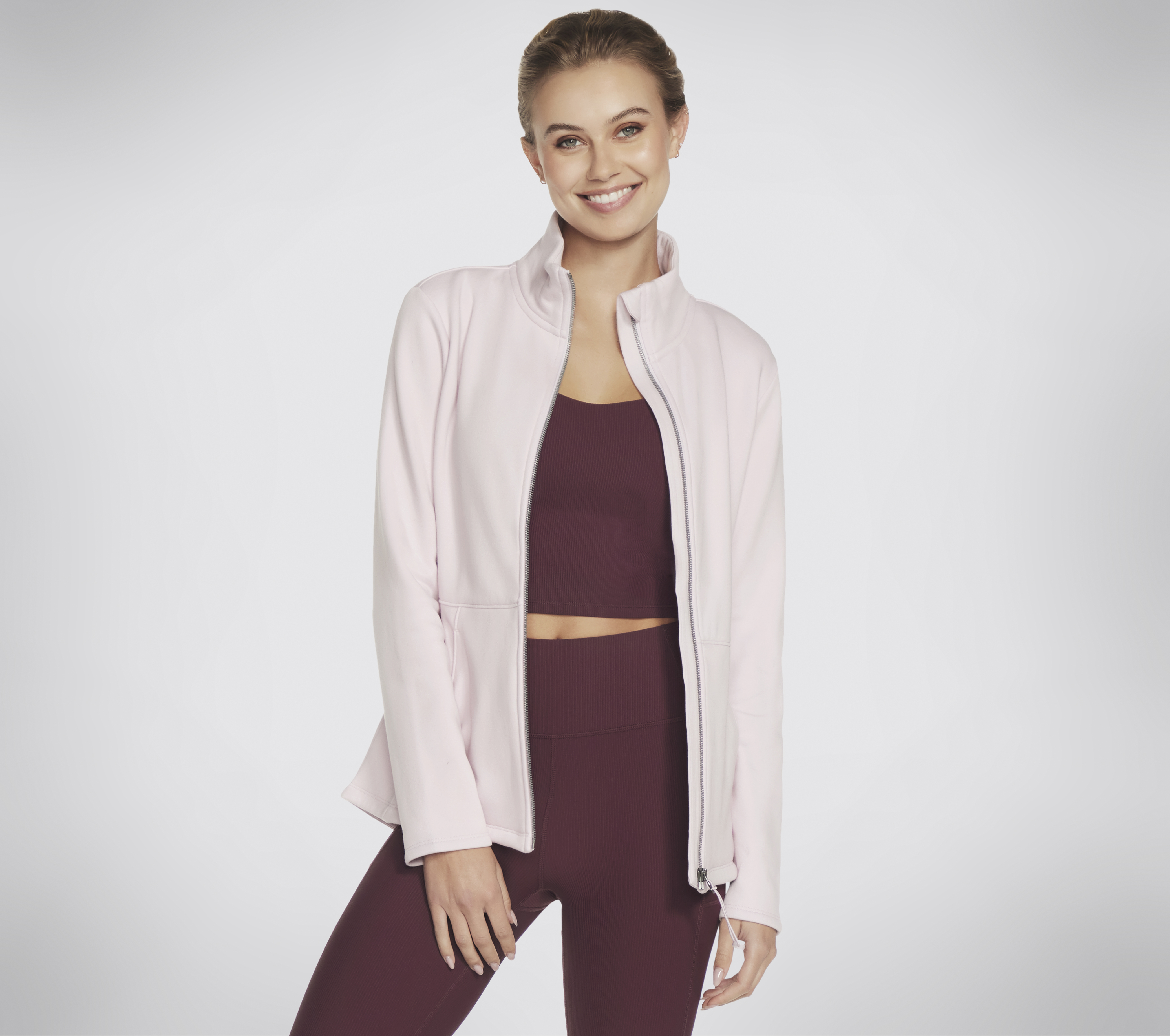 Skechers GO SNUGGLE chaqueta en Lavanda/Rosa, talla 2XL