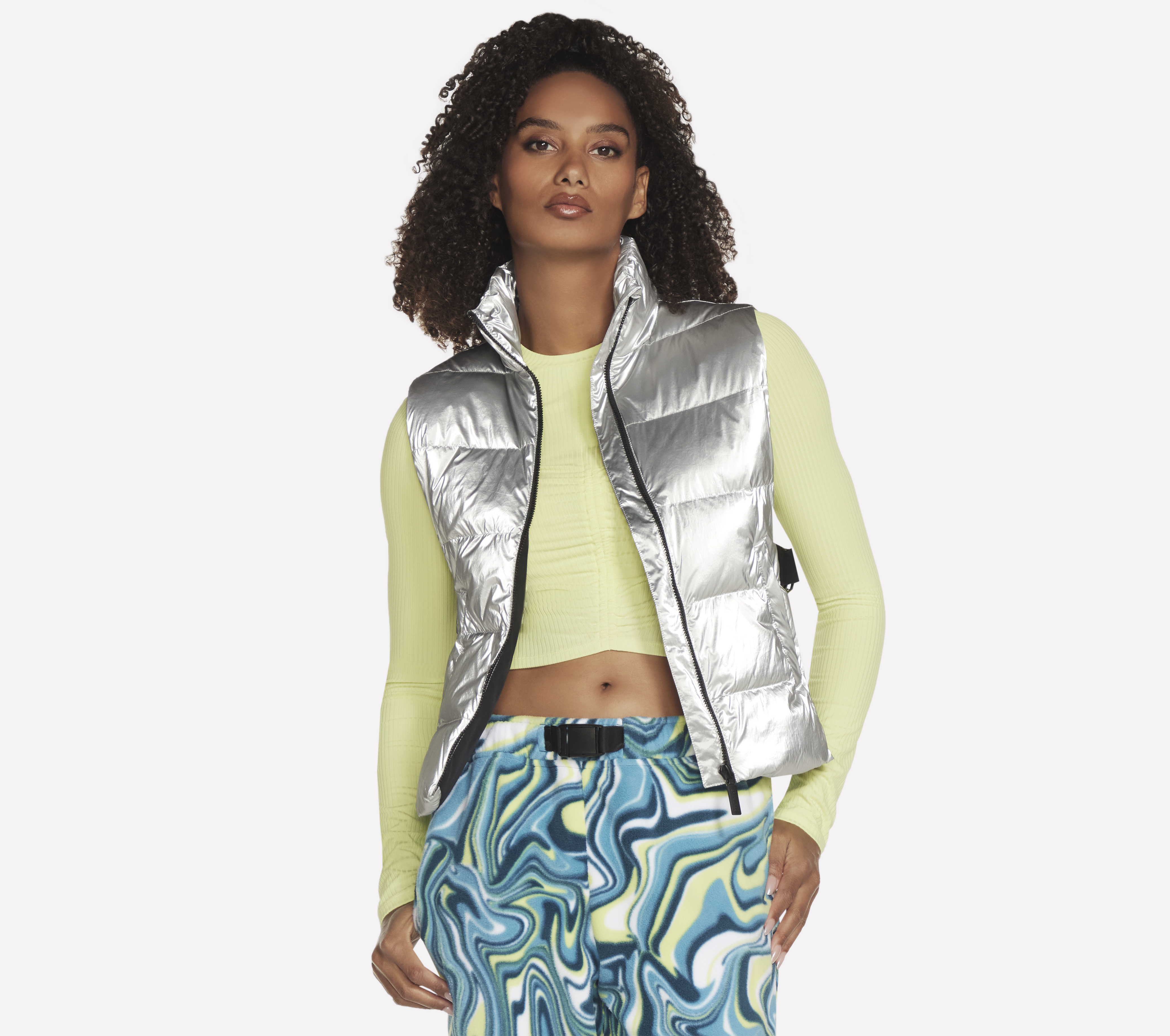 Skechers Hypershine Vest en Plata, talla Grande