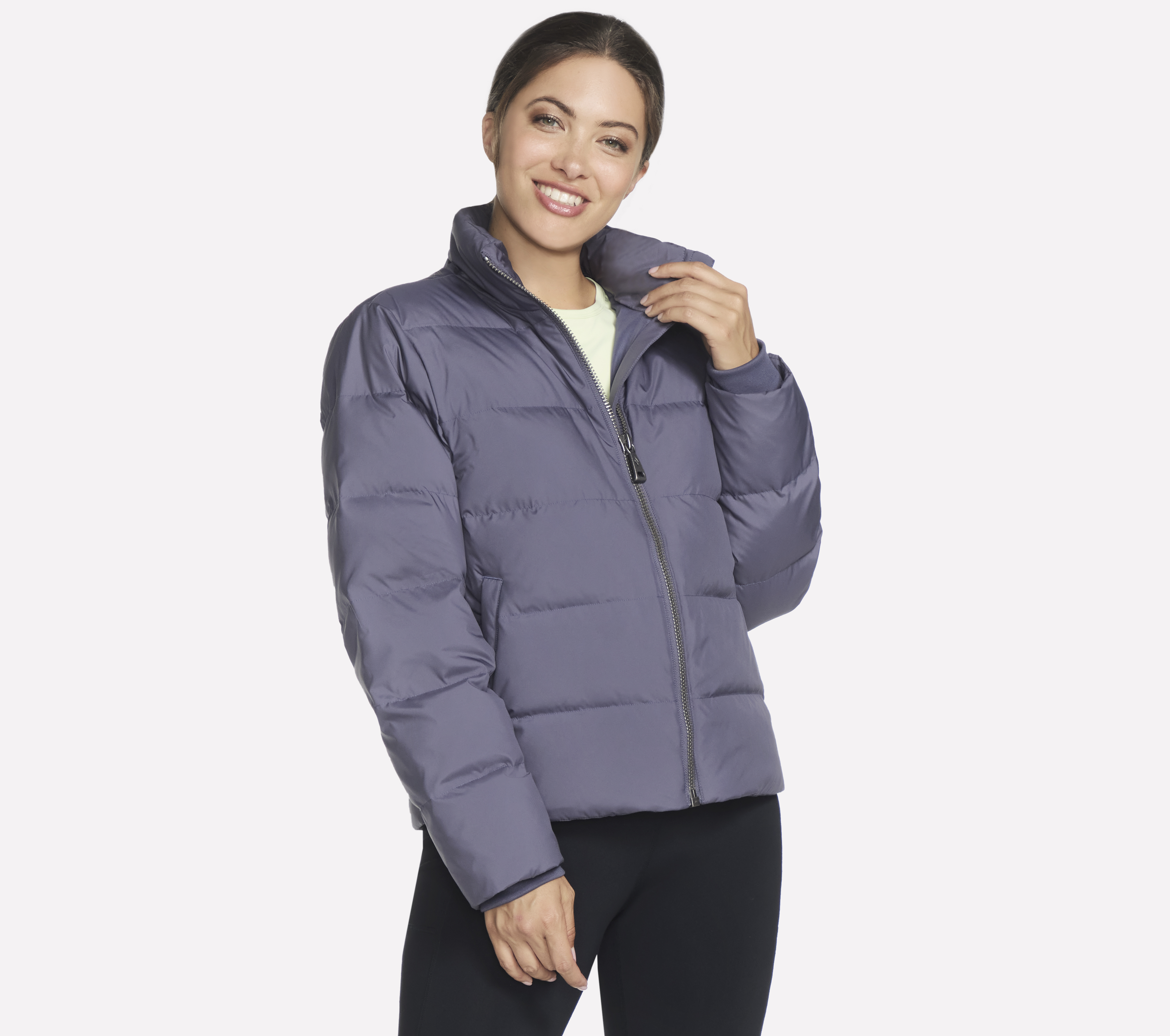 Skechers GO SHIELD chaqueta en Morado/Marengo, talla Grande