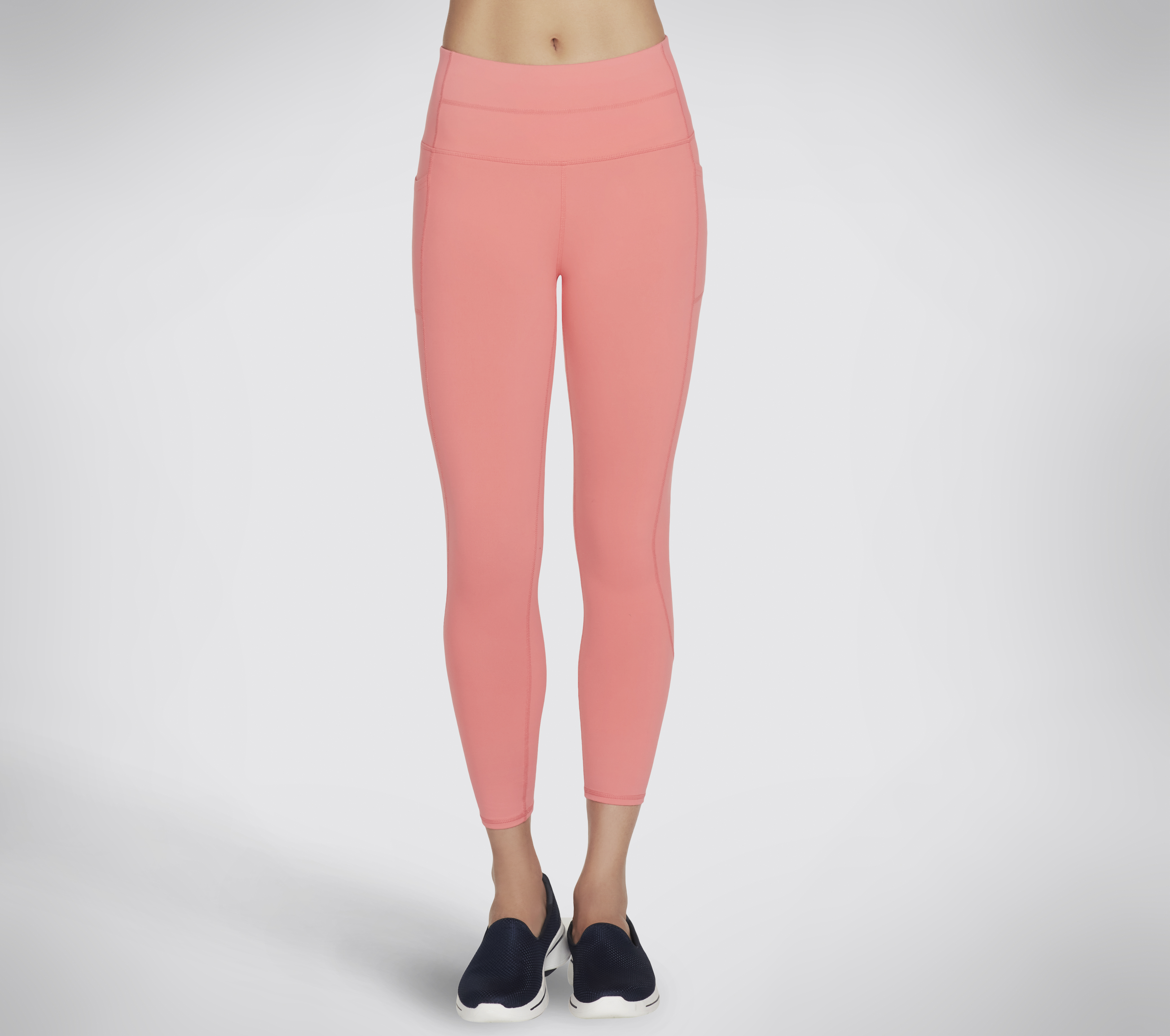 Skechers GO WALK High Waist 7/8 Legging en Coral, talla XS